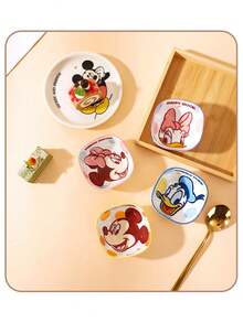 Disney 迪士尼米奇陶瓷小吃盘/火锅调料方碟/时尚蘸料盘/家用蘸料盘 - 彩色 - 查看 4