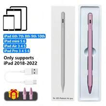 Universal Stylus Upgrade Compatible With Apple 2018-2025, High Sensitivity, Adjustable Tilt Design, Compatible With A16/11/10/8/7/6, Pro 12.9/11/11.0-Inch M4, Air 3/4/5/M2/M3, And Mini 5/6. Also Compatible With IOS And Kindle Tablets. Includes Two Replaceable Nibs And A Charging Cable. - Multicolor - View 9