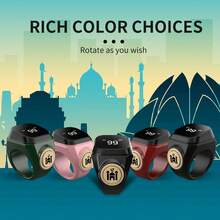 D01 Smart Ring, Multi-Function Waterproof Time Reminder Bluetooth Smart Ring Counter - Pink - View 2