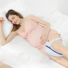 Ergonomisches Seitenschläfer-Kniekissen Aus Memory Foam – Optimale Lagerungsunterstützung Für Hüfte & Knie Mit Abnehmbarem, Waschbarem Bezug - Weiss - Übersicht 3