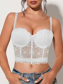 Women's Sexy Underwear Lift And Gather Bra, Women's Lift And Shaping Bra, Comfortable Apparel - White - View 3