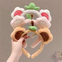 3个装 2026新款可爱卡通羊毛摩卡棕熊耳朵发箍 - 完美礼物、生日礼物、理想礼物、惊喜礼物、节日礼物、情侣礼物、万圣节礼物、圣诞礼物、游戏玩家礼物 - 彩色 - 查看 6