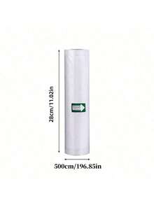 500厘米食品保鲜袋，1卷，食品真空袋，真空封口机，持久耐用食品保鲜袋，真空包装机，适用于所有真空包装机，可用于储存、整理、厨房、旅行、厨房用品、厨房工具、厨房用具 - 彩色 - 查看 14