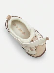 Balabala Toddler First Walker Shoes, Breathable Mesh Knit Athletic Sneakers, Soft Sole Anti-Slip, Suitable For Boys And Girls - Camel - View 5