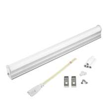 Lámpara de tubo LED T5, barra de luces de bombilla T8 de 220V y 110V, tubo fluorescente conectable de 30cm para cocina, iluminación interior de sala de estar KJMT - T5 6W Blanco - Ver 4