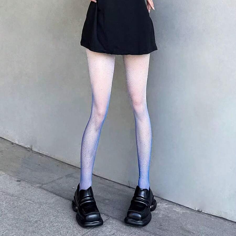 Women Tights - 藍色 - 查看 1