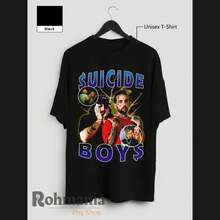 SuicideboyAs T-Shirt 90s Retro Rap Hip Hop Music Merch Shirt, Sweatshirts Hoodie - 黑色 - 查看 1