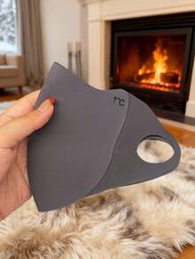 新款美瑞冬季可水洗透气3D立体塑形眼罩，男女通用，自行车防风保暖面罩，秋冬季，面部轮廓贴合可水洗护眼罩 - 彩色 - 查看 6