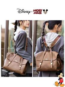 Disney Authentic Multi-Functional Backpack - Travel Bag, Laptop Bag, School Bag, Casual Retro Style, Large Capacity Messenger Bag - Multicolor - View 13