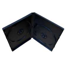 Caja de DVD de plástico negro, estuche de CD vacío de plástico PP, capacidad de 1-2 discos, embalaje de disco de DVD, estuche de almacenamiento, 14cm CUA0 - A2 - Ver 8