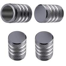 Tapas para vástago de válvula de neumático, juego de tapas de válvula de neumático de aleación de aluminio duradero, cubiertas universales para vástago para automóviles, camiones, motocicletas y bicicletas B1MJ - Estilo A - Naranja - Ver 11