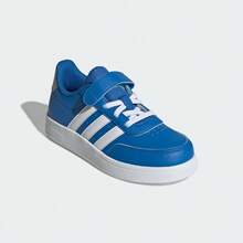Adidas Kids' New Casual Sports Hook And Loop Sneakers - Blue - View 6