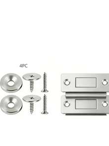 1pc/5pcs Magnetic Door Stopper And Latch Set, Suitable For Cabinets And Furniture, Using Powerful Magnets For Easy Installation And Secure Locking - Kitchen Cabinet Vacuum Cleaner - View 10