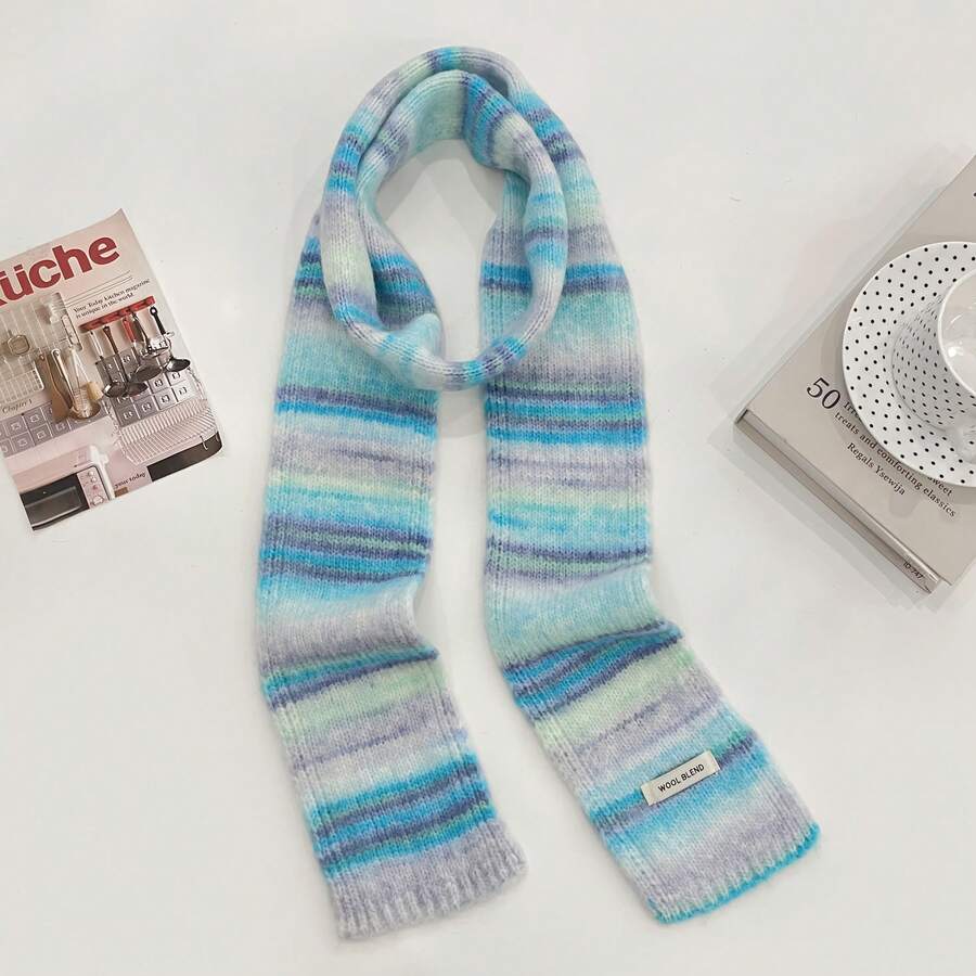 1pc Luxury British Style Scarf - Oversized Unisex Winter Shawl Scarf, Soft Gray/Green/Beige/Brown/Taupe, Women's Elegant Shawl, Women's Scarf, Women's Shawl, Women's Winter Scarf, Women's Scarf, Women's Shawl And Scarf, Women's Infinity Scarf - 薄荷綠 - 查看 1