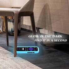 1pc TV Remote Control Cover, Roku Smart TV Remote Control Cover, Anti-Fall, Anti-Dust Poku Universal Silicone Protective Cover, Glowing In The Dark, It Only Takes 1 Second To Find It - Multicolor - View 8