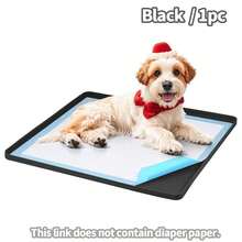 1pc Silicone Dog Puppy Pee Pad Support Stand, 24 X 24 Inch Leak-Proof High Rim, Portable & Easy To Clean, Leakproof Dog Training Mat With Square Tray For Home Floor Protection - L - View 12