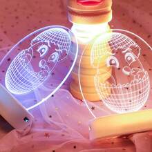 Decoración de conejo con iluminación LED, decoración de mesa interior para Pascua, luz nocturna de huevo de colores - Multicolor - Ver 3