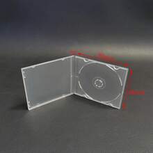 Paquete de CD de 3 pulgadas, caja de almacenamiento de CD portátil, 8CM, ReadStar, transparente, PP, ultrafino, caja de DVD estándar, 1. MEQQ - talla única - Ver 7