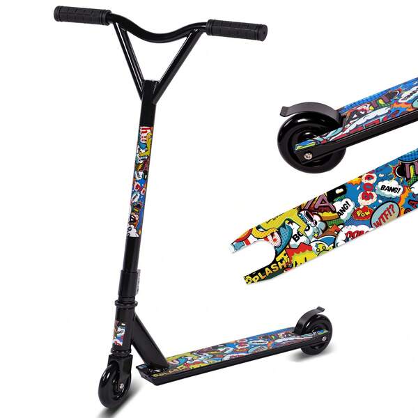 Pro Stunt Scooter, 360 Degree Spin Handlebar Trick Scooter Street Stunt Scooter Freestyle Stunt Scooters With ABEC-9 Bearings