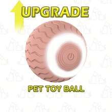 Juguete de bola para gatos con enrollado automático, con luz LED recargable por USB, juguete interactivo para el juego de gatitos - Multicolor - Ver 14