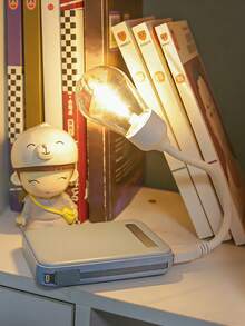 1个USB迷你钨丝灯泡氛围灯，USB供电，护眼迷你USB夜灯，婴儿和儿童卧室床头氛围灯，便携式迷你钨丝灯泡造型夜灯，暖光护眼阅读辅助灯，青少年桌面阅读灯 - 黃光 - 查看 2