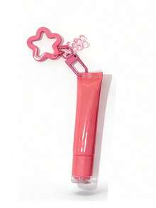 时尚斜口唇膏管，可重复填充化妆品容器，挤压式分配瓶，唇彩钥匙扣，可爱女士钥匙扣，美妆工具，唇膏盒配件，带星星和小熊吊坠的唇膏管 - 带旋转盖的可挤压软管，适用于唇彩、唇膏，可作礼物、个人美妆收纳、情人节礼物、母亲节礼物 - 彩色 - 查看 15