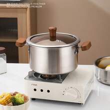 Juego de freidora multiusos de gran capacidad de acero inoxidable 304, con cesta y mango, apto para tempura, pinchos, patatas fritas, pollo frito, hervir leche, fideos, compatible con placa de inducción, herramienta esencial de cocina - Plateado - Ver 10