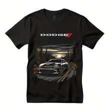 Mountain Till Dodge Charger Black T-Shirt - Black - View 1