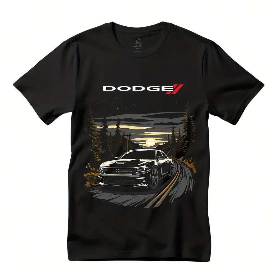 Mountain Till Dodge Charger Black T-Shirt - Black - View 1