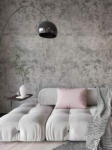 1 Rollo de 40/55/60/80cm de ancho Papel tapiz autoadhesivo impermeable de color gris cemento industrial, papel de contacto de vinilo para tienda de ropa, decoración de sala de estar, renovación de muebles - cemento - Ver 9