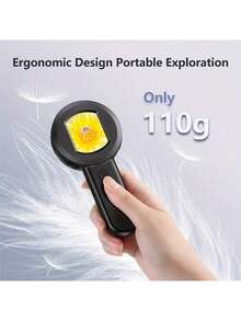 Handheld Digital Microscope, 2-Inch IPS Screen, Camera Lens, Type-C USB2.0 Interface, Dual-Color LED Lighting, USB Charging, Rechargeable Lithium-Polymer Battery, 500mAh Capacity, Portable Electronic Magnifier Suitable For Smartphones - 100X - View 9