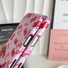 1Pcs New Full-Screen Pink Bow Cherry Two-In-One Dual-Layer Protective Case Full-Coverage Phone Case, Durable, Shock-Resistant, And Stylish, Glossy, Premium Finish  Compatible With IPhone 17 Pro Max/17 Plus/17 Pro/17 Air/16 Pro Max/16 Plus/16 Pro/X/XS/XR/XS Max/11/11 Pro/11 Pro Max/12/12 Pro/12 Pro Max/13/13 Pro Max/14/14 Pro Max/15/ 15 Pro Max. Also Compatible With Samsung Galaxy S25/S25 ULTRA/S24/S23/A56/A55/A54/A53/A52/A36/A35/A34/A26. Fashion-Forward And Innovative Design Makes It The Perfect Gift For Friends, Family, Or Significant Others-An Ideal Choice For Christmas Or Halloween Presents. - C8FL粉紅蝴蝶結櫻桃Bow & Cherry - 查看 5