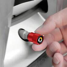 Tapa de válvula de coche de aleación de aluminio, accesorios de cubierta antipolvo para EQ Fortwo Forfour 453 451 452 450 454 Roadster Forjeremy, 4 Uds. ZT8B - B-Plata - Ver 3