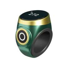 OLED显示屏计数戒指，硅胶可调节戒指，TYPE-C接口，适用于祈祷计数、计数、念珠计数、电子念珠计数、电子念珠戒指、计数手指、念珠计数戒指 - 混色 - 查看 12