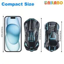 unilabo Transforming Sports Car Toy - Inertia Glide Racing Car - Automatic Transformation - Racing Car, Children's Car Toy, Racing Car, Boys Toy - Multicolor - View 5