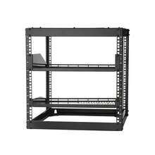 Rack de Red Abierto de 10U, 585 mm de Profundidad, Rack de Servidores de Pared o de Suelo, Resistente 4 Postes, con Estantes Ventilados y Herrajes de Montaje, para Todo Equipo de Red/IT/AV - 10U - Ver 8