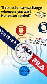 FILA FLS38-6698 Silicone Couple Watches: Silent, Waterproof, Accurate Timekeeping, Suitable For Middle School Students, Campus Life, Commuting, And Daily Wear. - White - View 2