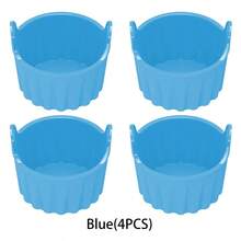 1/4pcs Reusable Silicone Baking Cups, Non-Stick Cupcake Liners, Standard Size, Multiple Colors Available, Suitable For Food Service Equipment, Kitchen Supplies - Multicolor - View 10