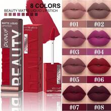 DUNUF 1 thỏi son lì dạng lỏng Velvet Matte, dễ thoa, lâu trôi, đa năng dùng được hàng ngày, dự tiệc, ngày lễ, quà tặng ngày Valentine, trang điểm môi. - Nhiều màu - Xem 3