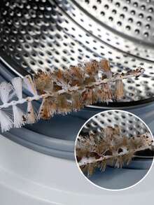 1支柔性长窄清洁刷，适用于洗衣机滚筒、厨房、浴室缝隙、热水器清洁，多用途 - 彩色 - 查看 4