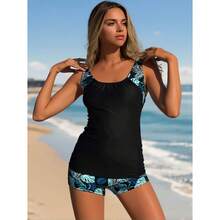 Women's Swimsuit Two Piece Printed - Slimming Bathing Suit Set With Tummy Control - Modest Swimwear For Women - Athletic Swimsuits For Lap Swimming - UPF 50+ Sun Protection - 多色170 - 查看 4