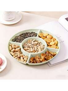 10/4/1pc Heart-Shaped Party Snack Tray, Appetizer Plate, Snack Bowl, Multi-Layer Snack Bowl Tray, Nuts, Candy, Fruit Container, Reusable Plastic Snack Tray With 4 Compartments, Suitable For Home And Restaurant - Multicolor - View 13