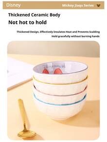 Disney 迪士尼嘉曲高价值可爱卡通陶瓷碗，微波炉小碗 - 彩色 - 查看 8