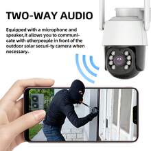 360° Rotating WiFi Smart Security Camera - Auto Tracking, Two-Way Audio, Home Surveillance - White - View 4