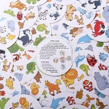 Dolphin Animal 55 Fun Matching Cards - Visual Reaction Game Cards - Reminiscing With Family And Friends Playing And Quick Matching Card Games - Family Gathering Tin Box - Green - View 2