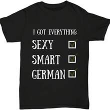 Camiseta alemana Orgullo alemán y arte Regalo divertido para la universidad - Negro 1 - Ver 1