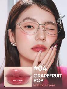 JUDYDOLL 水感唇釉 2.4g 冰鐵水光唇釉 鏡面唇釉 唇部護理 不沾杯 適用於個人使用、禮物、初學者、海灘、旅行、假期、約會、學校、工作 - #04 - 查看 2