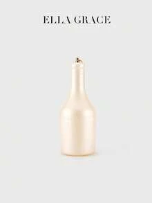 ELLA GRACE - 珍珠香槟酒瓶造型米色金色调手拿包，优雅派对及婚礼香槟色腕包 - 白色 - 查看 9