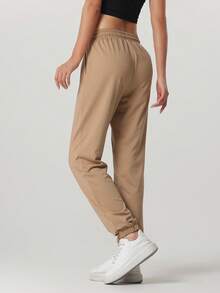 轻盈如云的女士长裤 | 透气户外休闲裤，适合夏季、居家舒适、户外活动和春季穿着 - 卡其色 - 查看 4