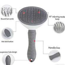 Cat Grooming Brush, Round Pet Deshedding Brush For Dogs And Cats, Effective Pet Hair Remover, Useful Pet Supplies - Multicolor - View 6